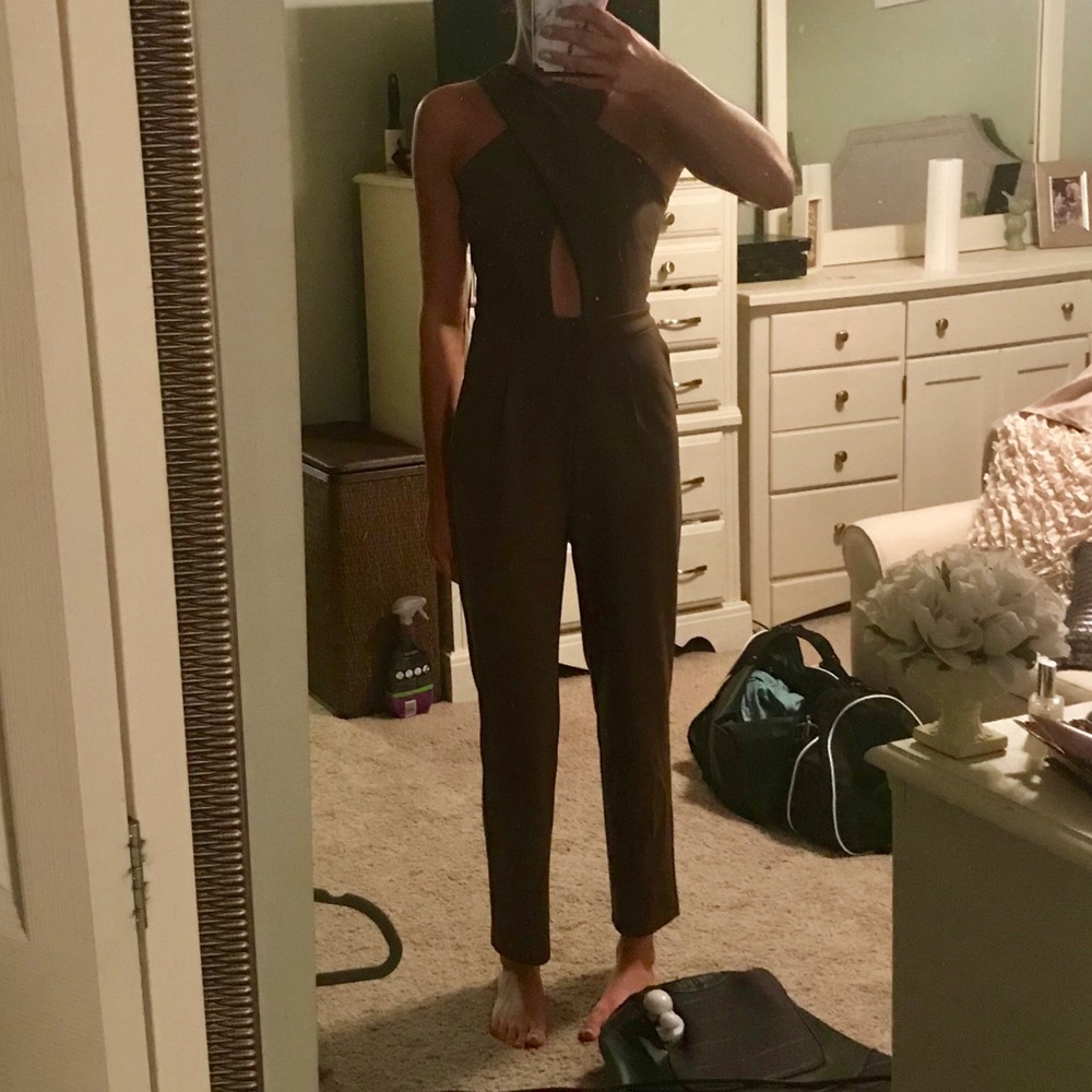 Express NWT Olive Green Jump Suit